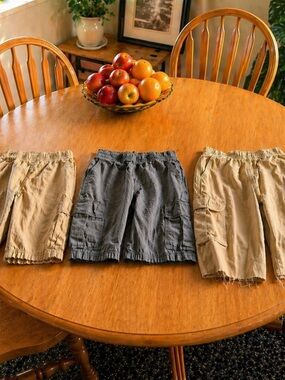 Boys Cargo Shorts Bundle (3) | Children’s Place | Sz 8 (Husky, Adjustable Waist)